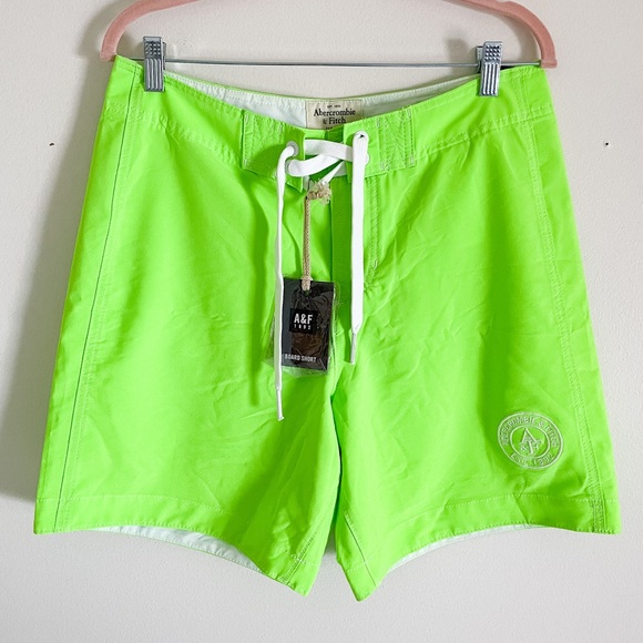 Abercrombie & Fitch Other - Abercrombie & Fitch Men’s Board Shorts Swimwear Neon Green M